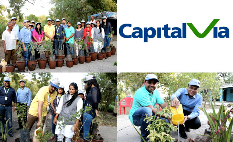 CapitalVia commemorate World Environment Day by planting saplings in an NGO in Indore