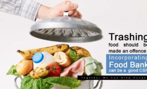 Trashing a food should be made an offence, Incorporating food bank can be a good CSR : Together We Can Stop Hunger